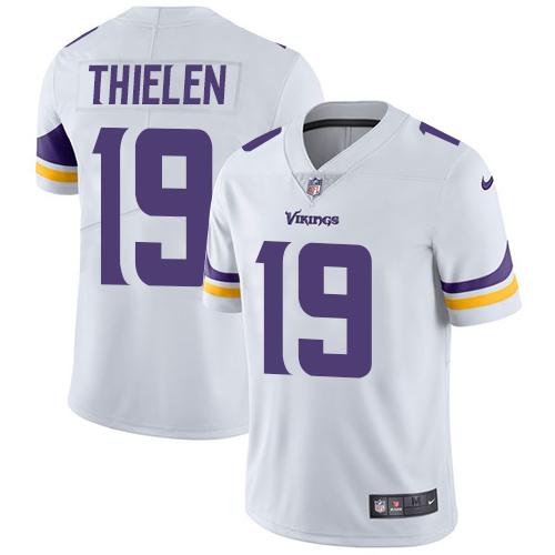 Men 2019 Minnesota Vikings #19 Thielen white Nike Vapor Untouchable Limited NFL Jersey->minnesota vikings->NFL Jersey